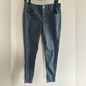 Wit & Wisdom Womens pants Skinny Gray Wash size 6 high rise stretchy comfort